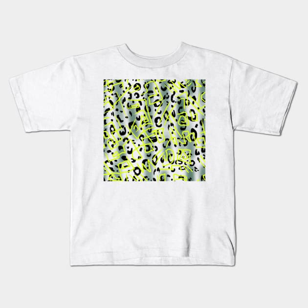 Leopard texture,multicolor pattern Kids T-Shirt by ilhnklv